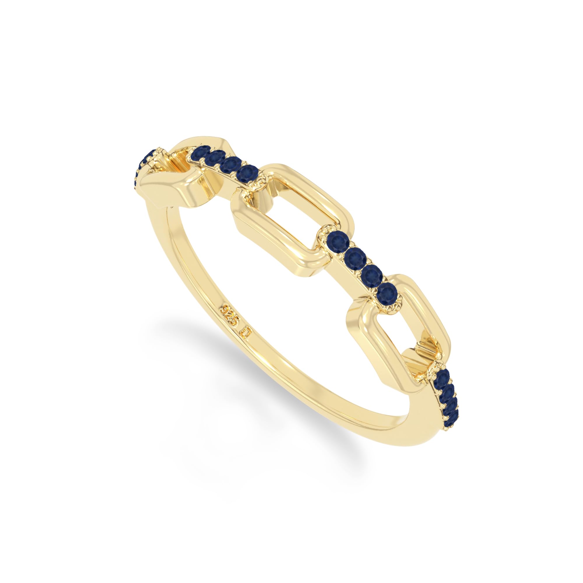 Natural Gemstone Interlocking Wedding Band Rings for Women in 925 Silver/18K Yellow/Rose Gold Vermeil, Birthstone Jewelry Gifts for Her Birthday, Anniversary, Graduation, Christmas