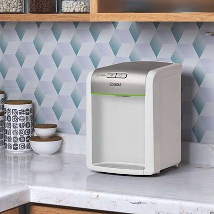 Purificador de água Consul Prata refrigerado, com proteção antibactérias - CPB34AS Bivolt