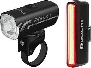 OLIGHT RN 400 400LM Bike Headlight & Seemee 30C 30LM Taillight Set - USB-C Rechargeable, IPX7 Waterproof, Anti-Glare for Urban Night Cycling