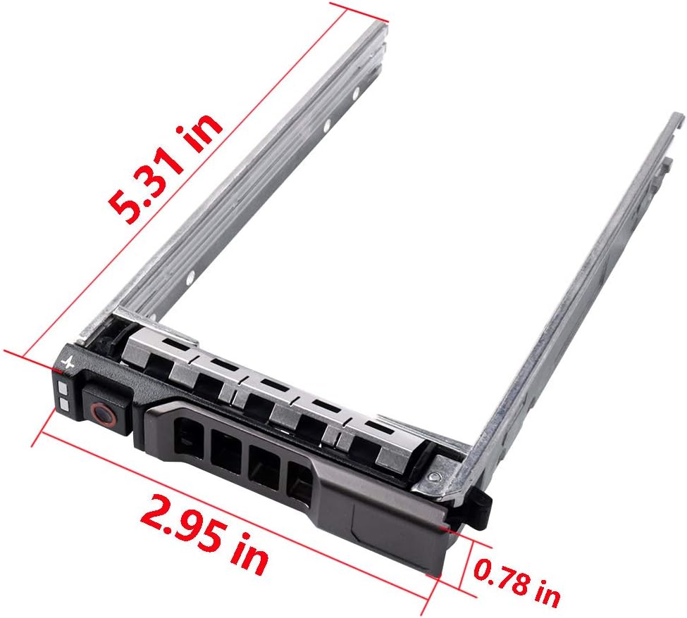2.5" inch G176J 0G176J G281D KG7NR SAS SATA Hard Drive HDD Tray Caddy Compatible for Dell PowerEdge T440 T640 R330 R430 T430 R630 T630 R730 R830 R930 R320 R420 Server and More - Hot-Swap Tray (4-PACK)