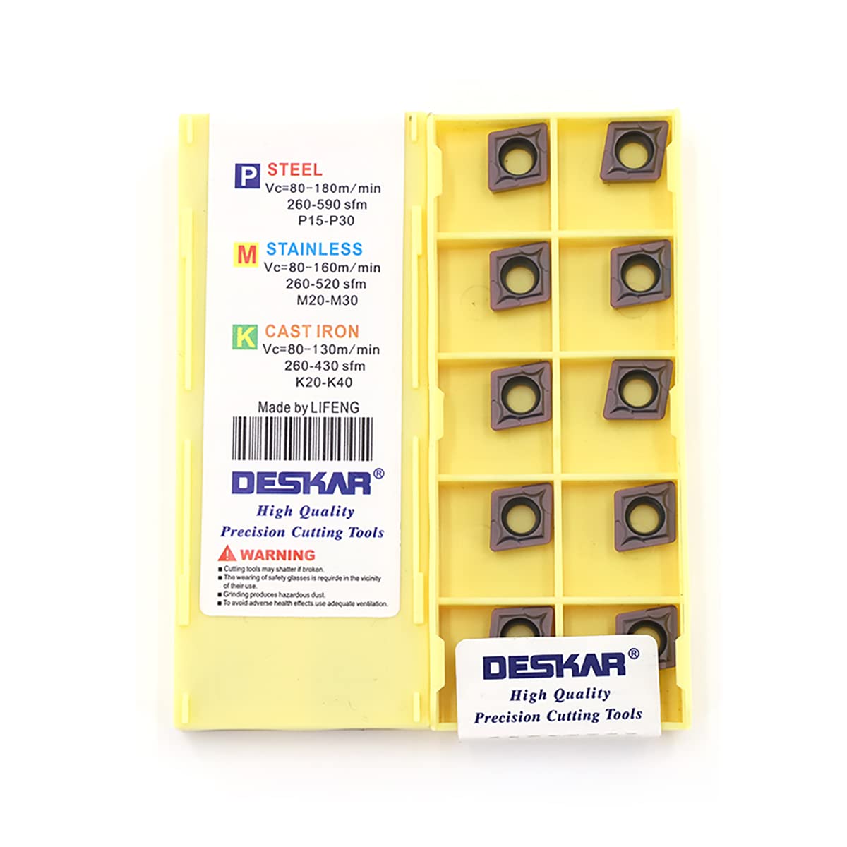 DESKAR 100% Original CCGT09T304R-U LF6018 CCGT09T302L-U LF6018 Lathe Turning Cutters Turning Inserts For Stainless Steel Parts - 1420