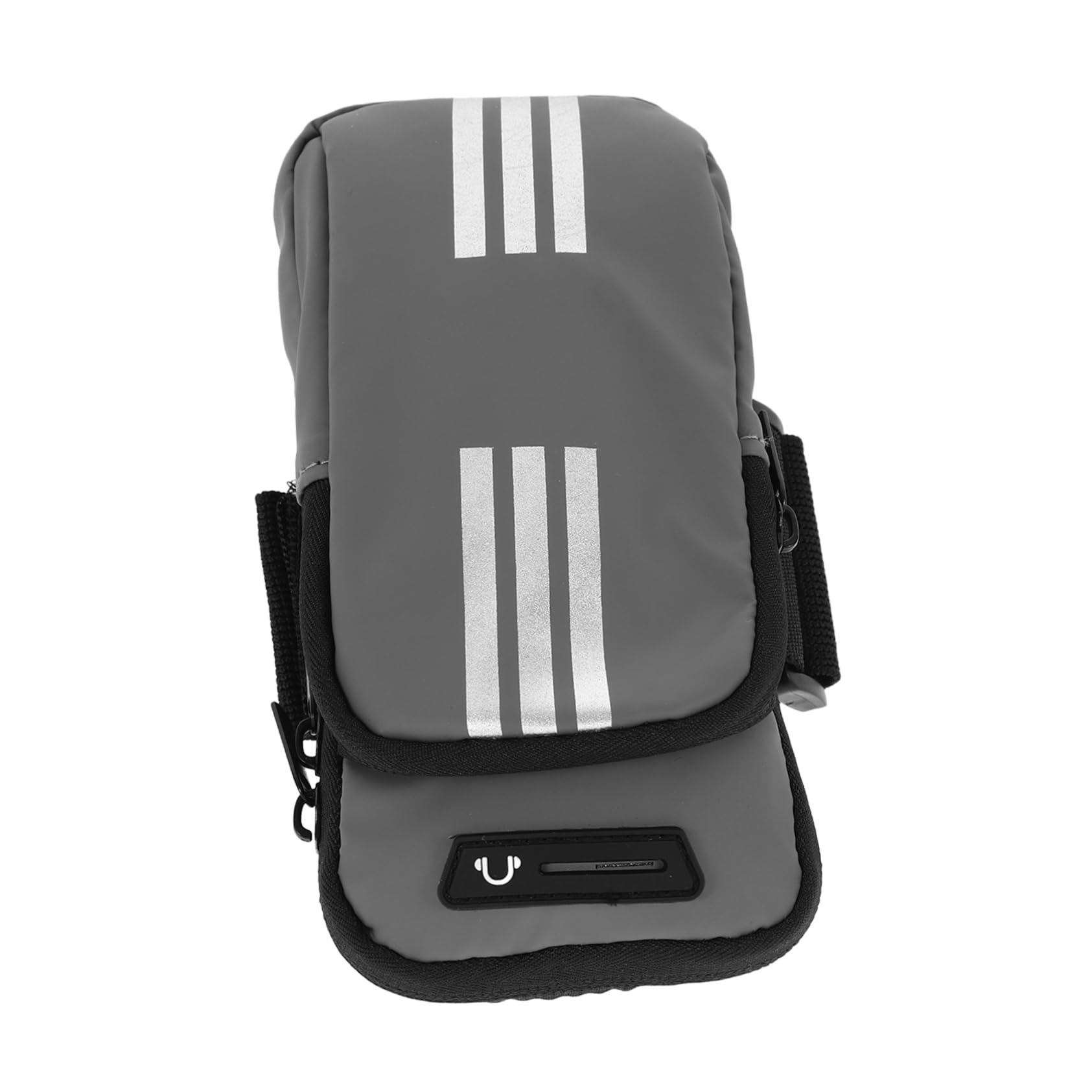 VILLCASE Outdoor Sports Armband Phone Pouch Case Mobile Phone Carrier with Adjustable Strap Sweatproof Wristband Sleeve for Running Gym Cycling Hiking Grey