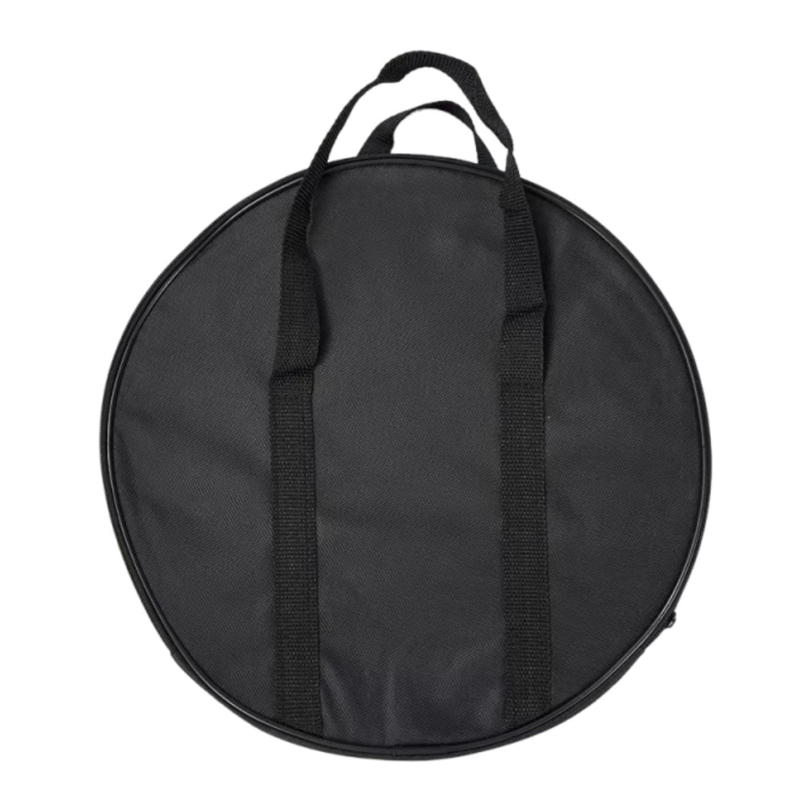 Baoblaze Camp Carry Bag, Griddle Handbag Oxford Burner BBQ Grill Storage Tool Holder, Griddle Carry Storage Bag for Equipment Carrying Grilling Accessory Father Men, Big Round 38x14cm