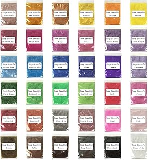 Mica Powder–Epoxy Resin Dye–Soap Dye Soap Colorant for Bath Bomb Dye Colorant– 36 Powdered Pigments Set – Mica Powder Organic for Soap Molds–Makeup Dye