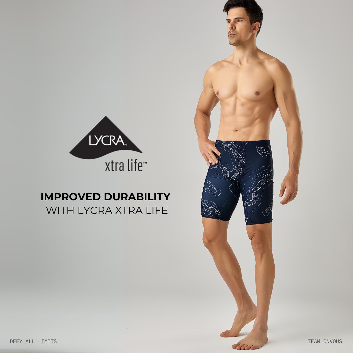 Pro Series Short de bain pour homme | Jammer athlétique pour homme | Jammer pour la natation | Taille 28 à 38