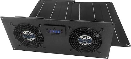 Miniatura 2 de Coolerguys Kit de enfriamiento de ventilador de 4.724 x 1.496 in con termostato para casas rodantes, gallineros pequeños, invernaderos, casetas para