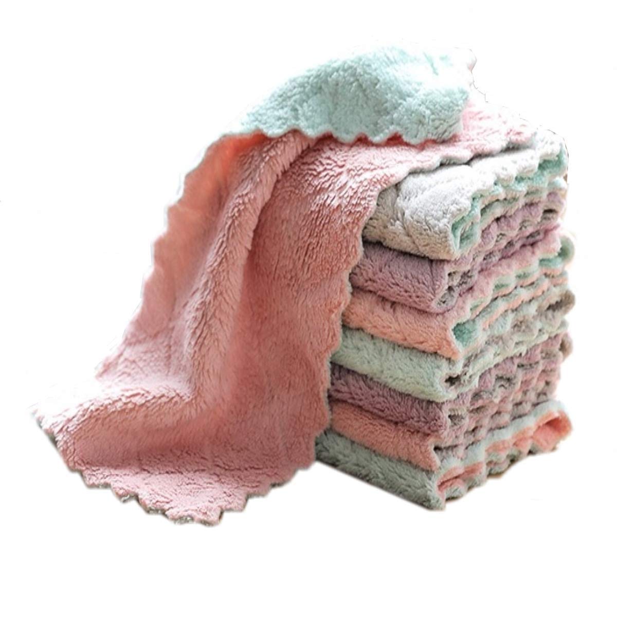 SynSo Microfiber Cloth - Pack of 4 - Soft Highly Absorbent Cleaning Rags, Lint Free - Microfiber Towels for Cars, House, Kitchen, Window (25 x 25 cm) (B07MMWFL2Z) Amazon Price History, Amazon Price Tracker