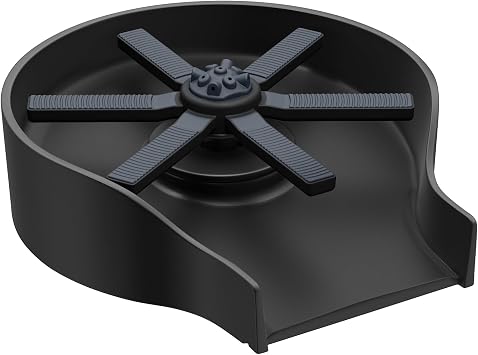 KRAUS CleanMate Glass Rinser for Kitchen Sink in Matte Black Color Finish, KGR-500MB
