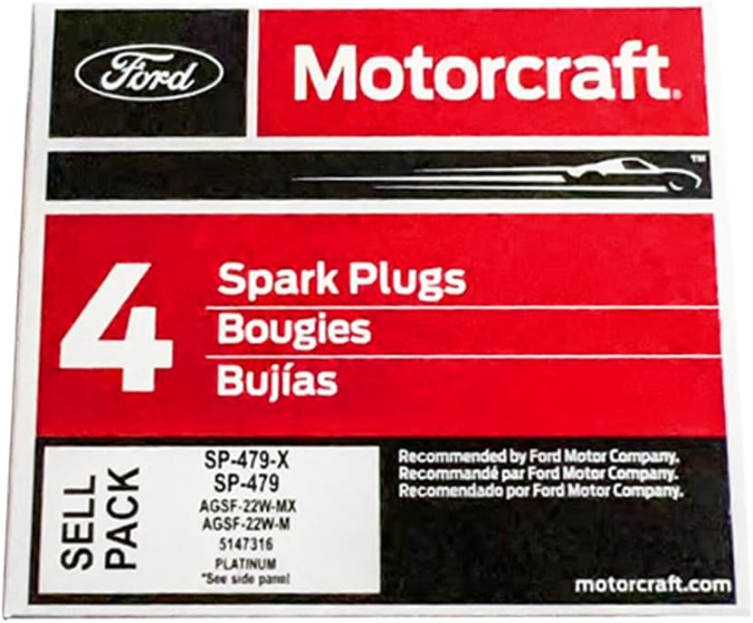 MAS Yellow Set of 10 Ignition Coil Pack DG508 Curved Boot & Motorcraft Spark Plug SP479 Compatible with Ford F150 F250 E150 Expedition Lincoln Replacement for FD503 DG457 C1417