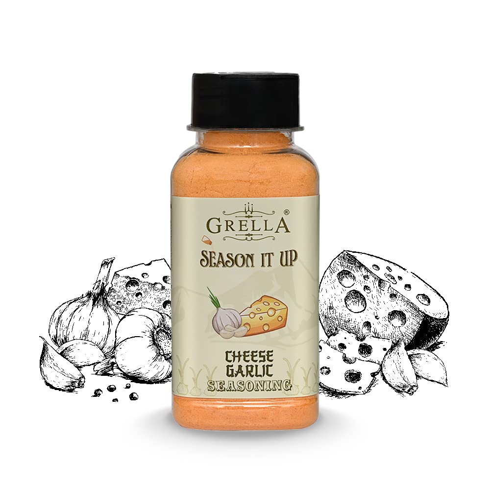 Grella Cheese Garlic Seasoning Powder 125 grams for Popcorn, Nachos