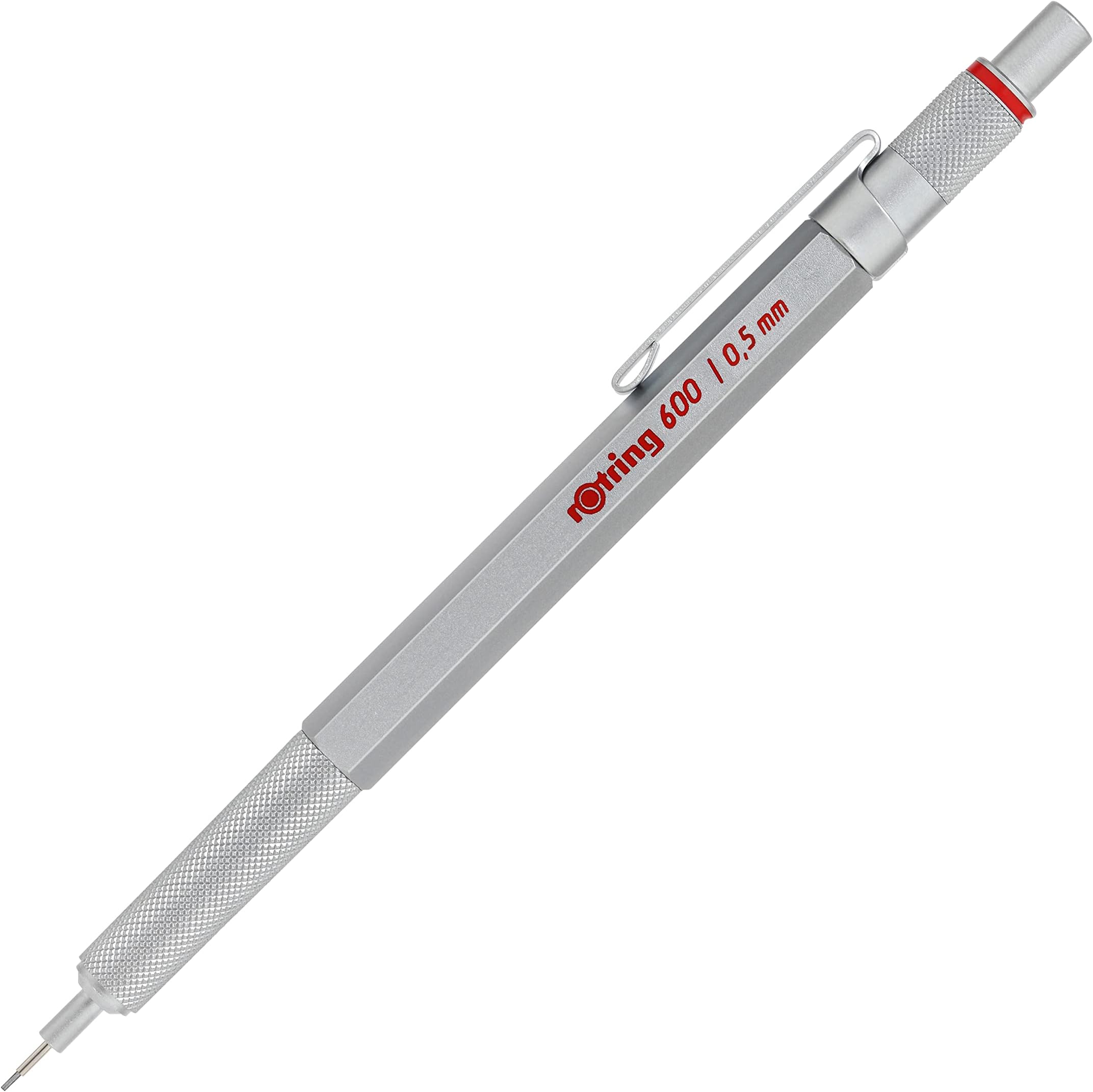 rOtring 600 Mechanical Pencil 0.5 mm Silver AllMetal Body