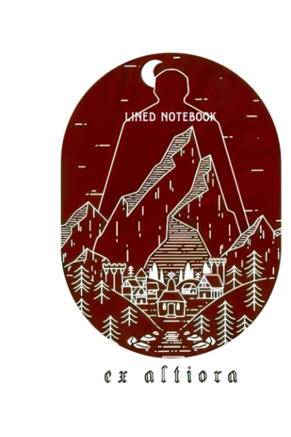 Lined Notebook: With Easy The Ex Writing Altiora Study Cover Flight College Reigns 110 Pages - 6 X 9 Composition Notebooks Gifts