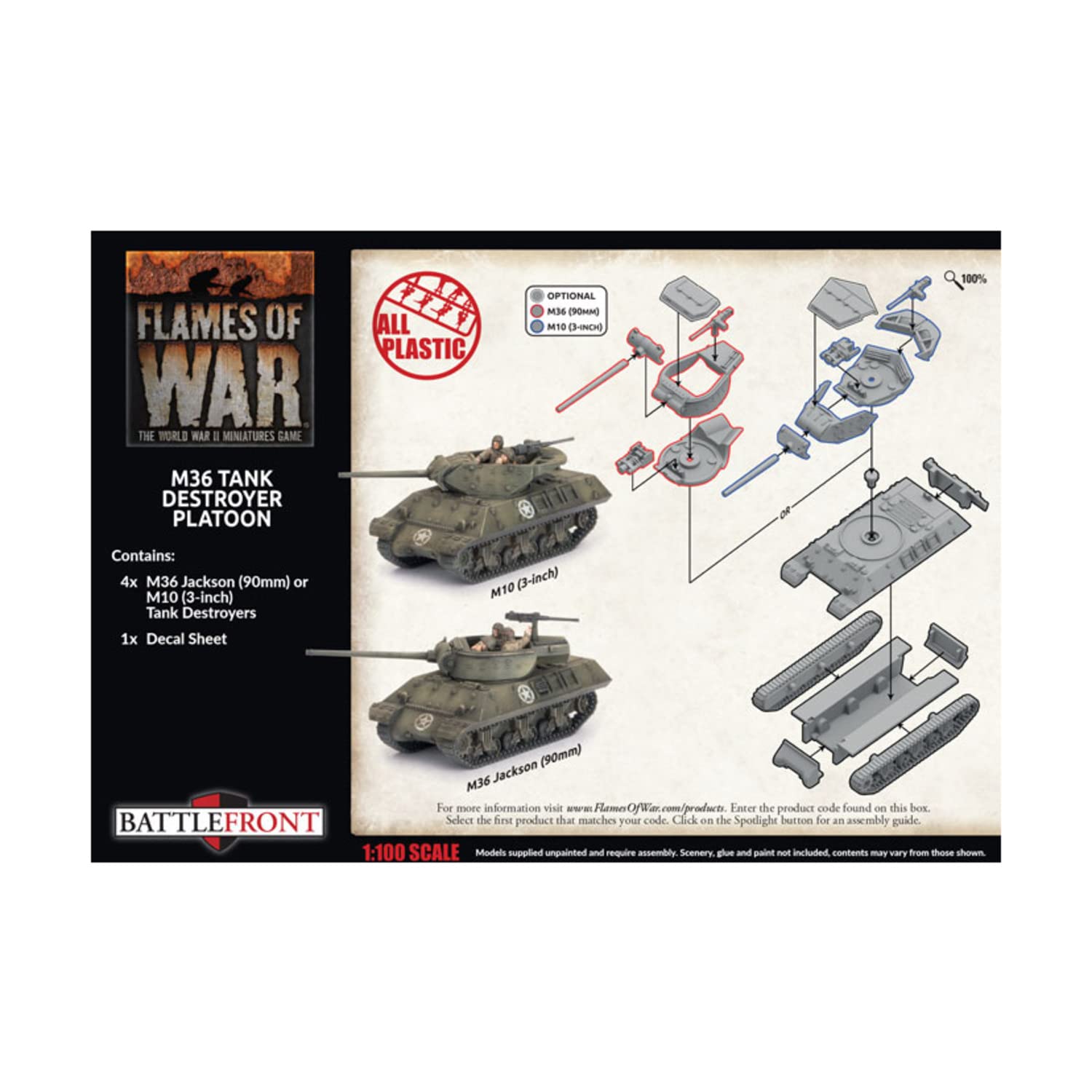 Flames Of War American T30 75mm Assault Gun Platoon (Mid - Foto 10
