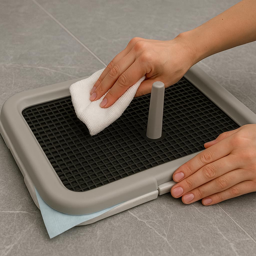 TIENDA EURASIA® VASSOIO ALLENAMENTO WC PER CANI - PIPICAN IN PLASTICA 60X40X4 CM - IDEALE PER L'INGRESSO PER IL BAGNO