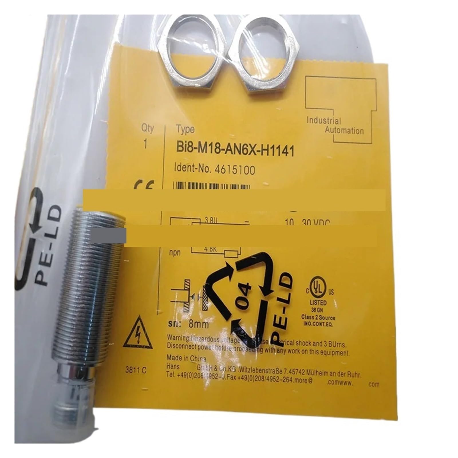 XDDQWSWA BI8-M18-AP6X-H1141 Sensor BI8-M18-AN6X-H1141 proximity switch(BI8-M18-AN6X-H1141)