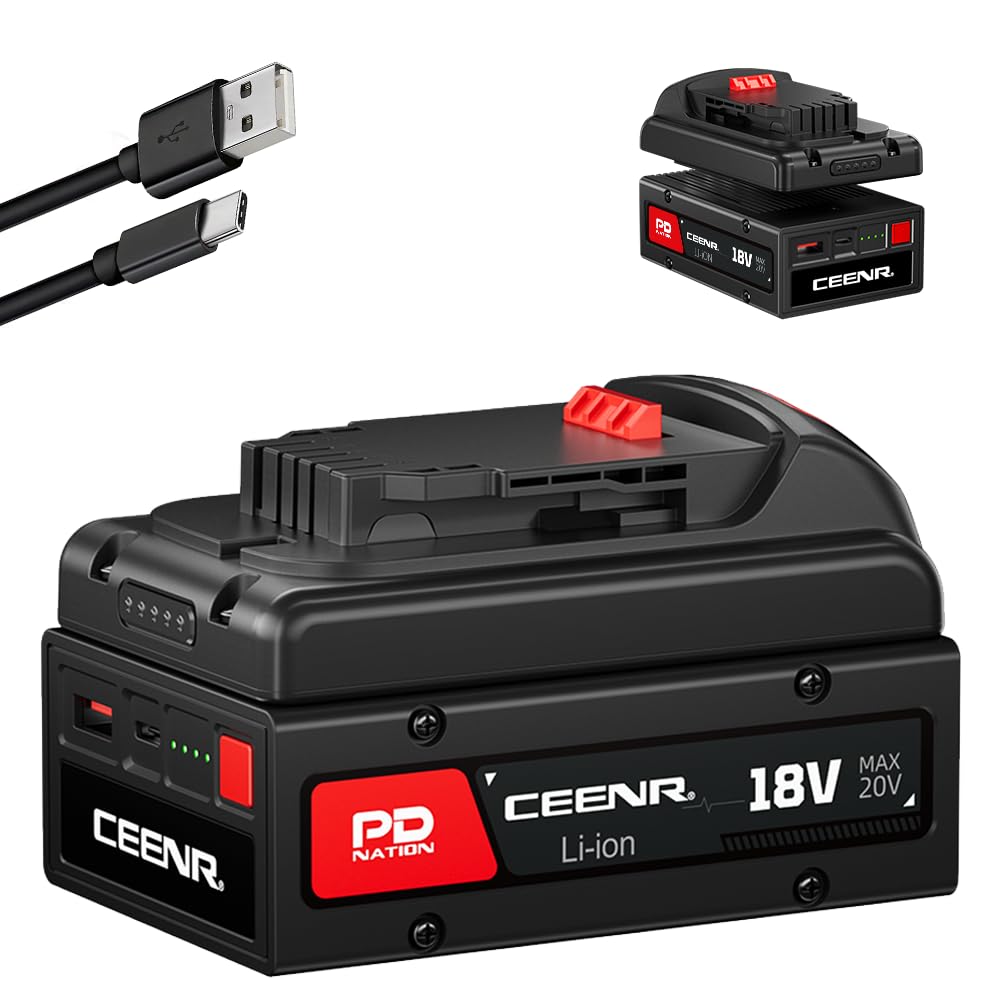 4.0Ah PDNation Battery and Adapter Combo,Compatible with Dewalt 20V Max Tools,Built with Korean Battery Cells