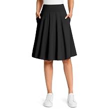 Viodia 24" Knee Length Long Skorts for Women with Pockets