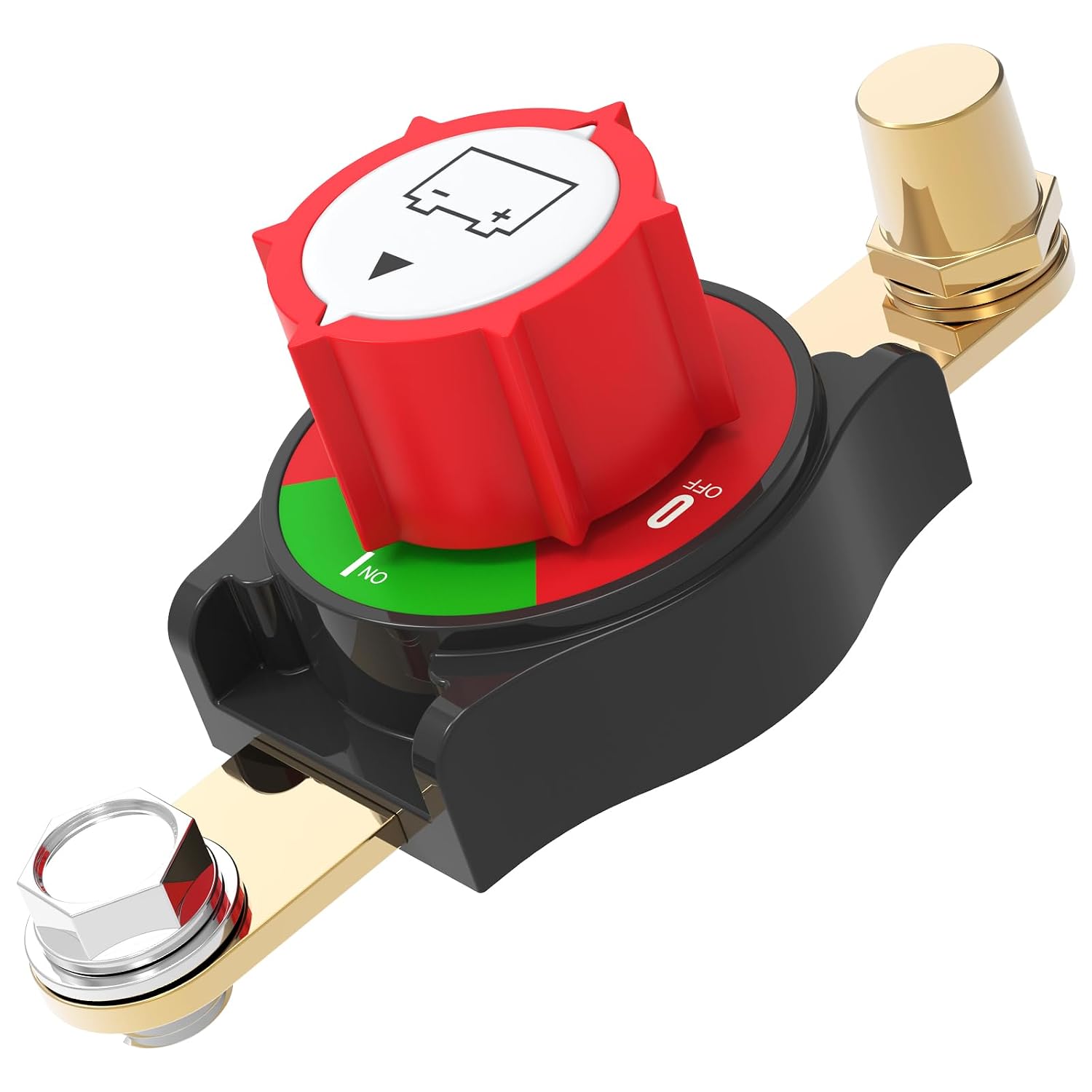 Side Post Battery Disconnect Switch, On/Off Battery Power Cut Off Switch 275A 12V-48V for Automotive, RV, Marine, Truck, Boat(2025 New)