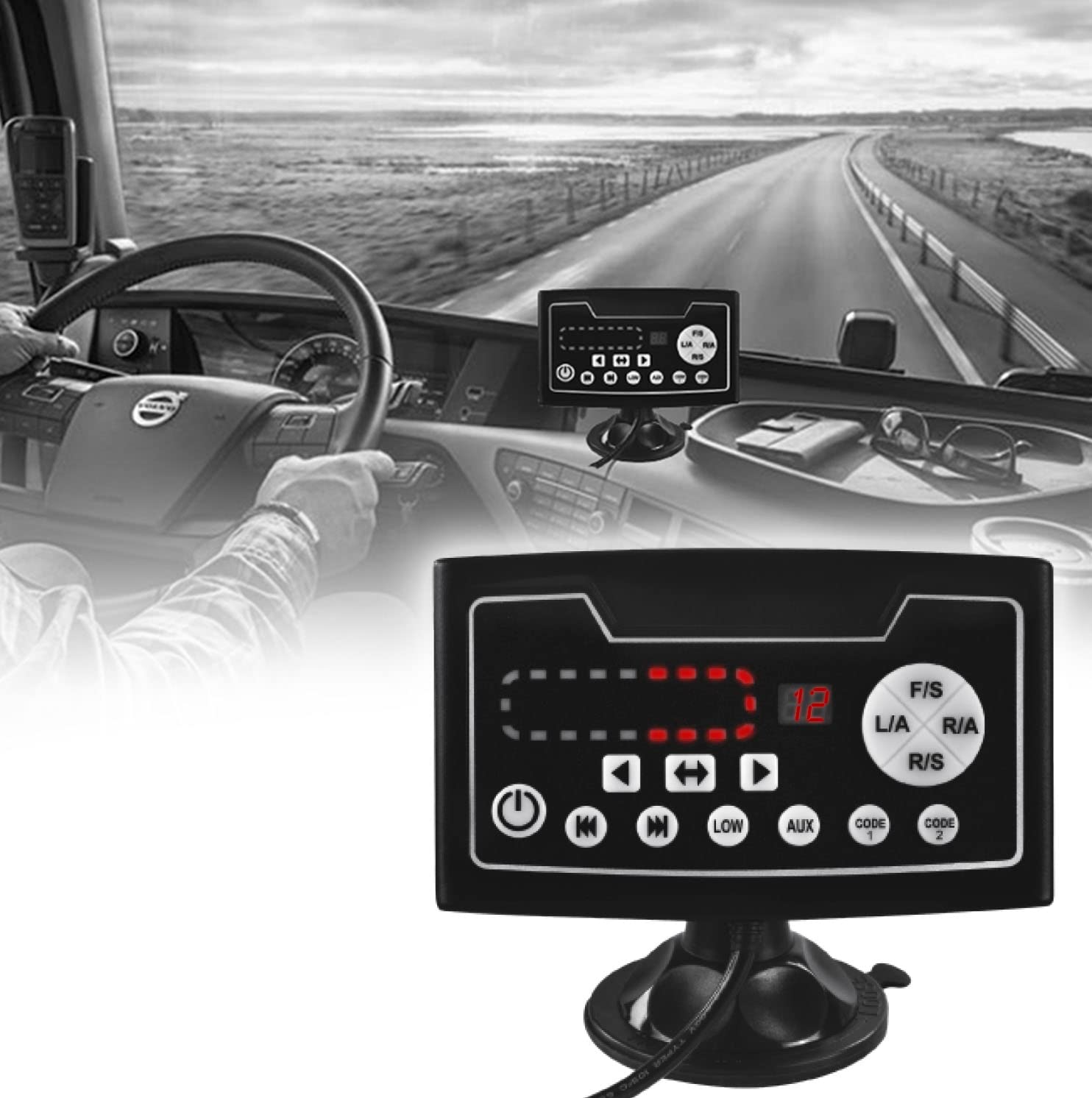 Ryme Automotive Puente de Iluminación LED 1492 MM. Multifunción Homologado R65 - Barra Luces Emergencia - Luces de Advertencia LED Techo para Vehículo - Ámbar