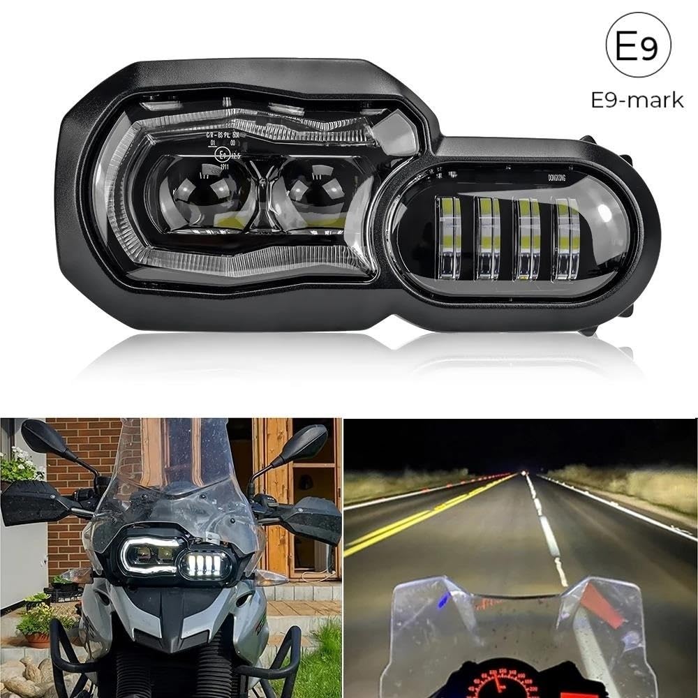 Faro del Motociclo Fari Anteriori A LED per BMW per F650GS per F700GS per F800GS per F800R 2006-2016 Luci Gruppo Fari Anteriori A LED Completo Fanale Anteriore(Headlight)