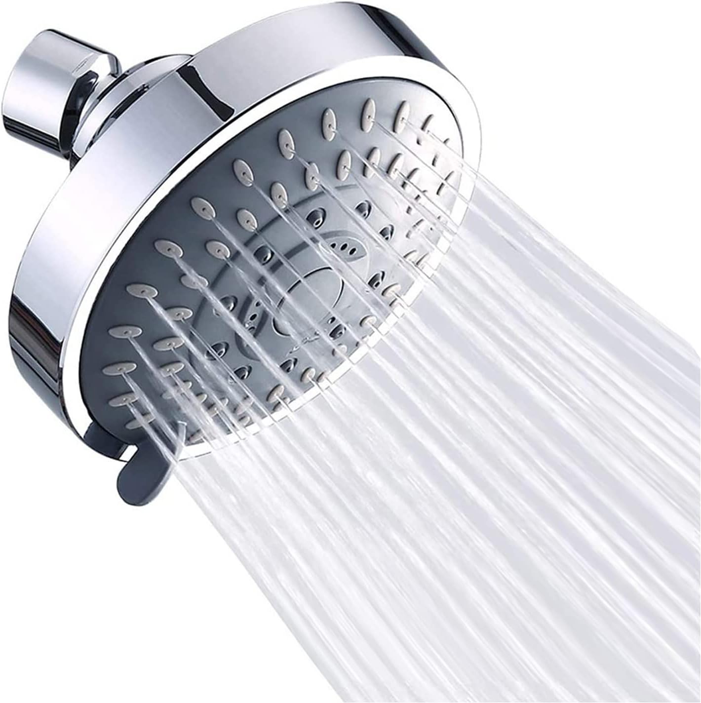 ZARSIO 5 Modes High Pressure Shower Head 4 Inch Fixed Showerhead
