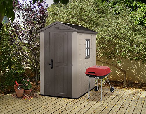 Keter Factor 4X6 Outdoor Storage Shed Kit-Perfect To Store Patio Furniture, Garden Tools, Bike Accessories, Beach Chairs And Push Lawn Mower #TOP2