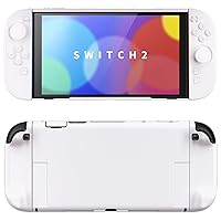 Vista 1 de PlayVital Hard Case for Nintendo Switch 2 with Extra Stand & Thumb Grip Caps Split Design, Dockable Protective Full-Body Shell Cover for Nintendo