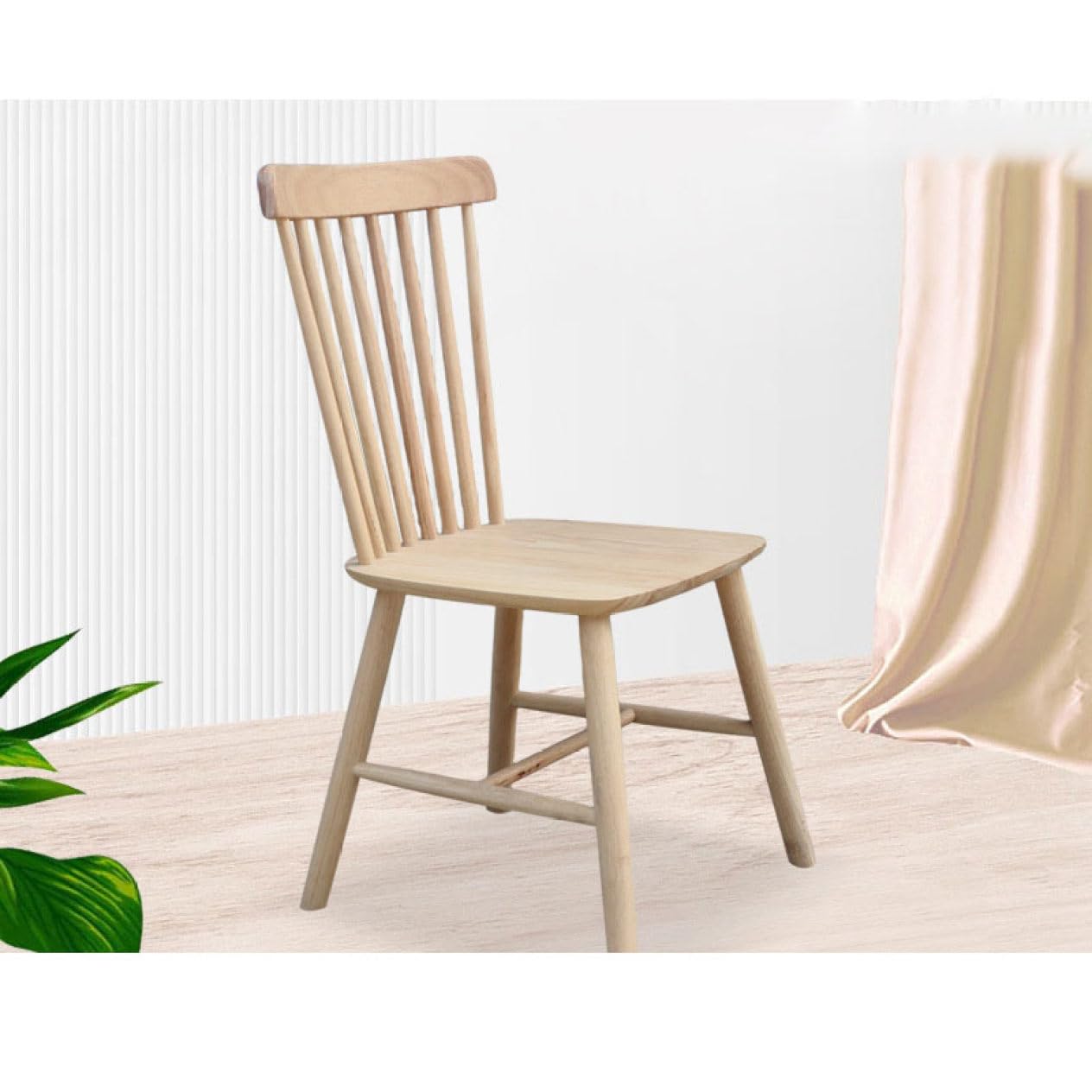 北欧カリモク 木挽天然木 ダイニングチェア 木製椅子 アームレスチェア