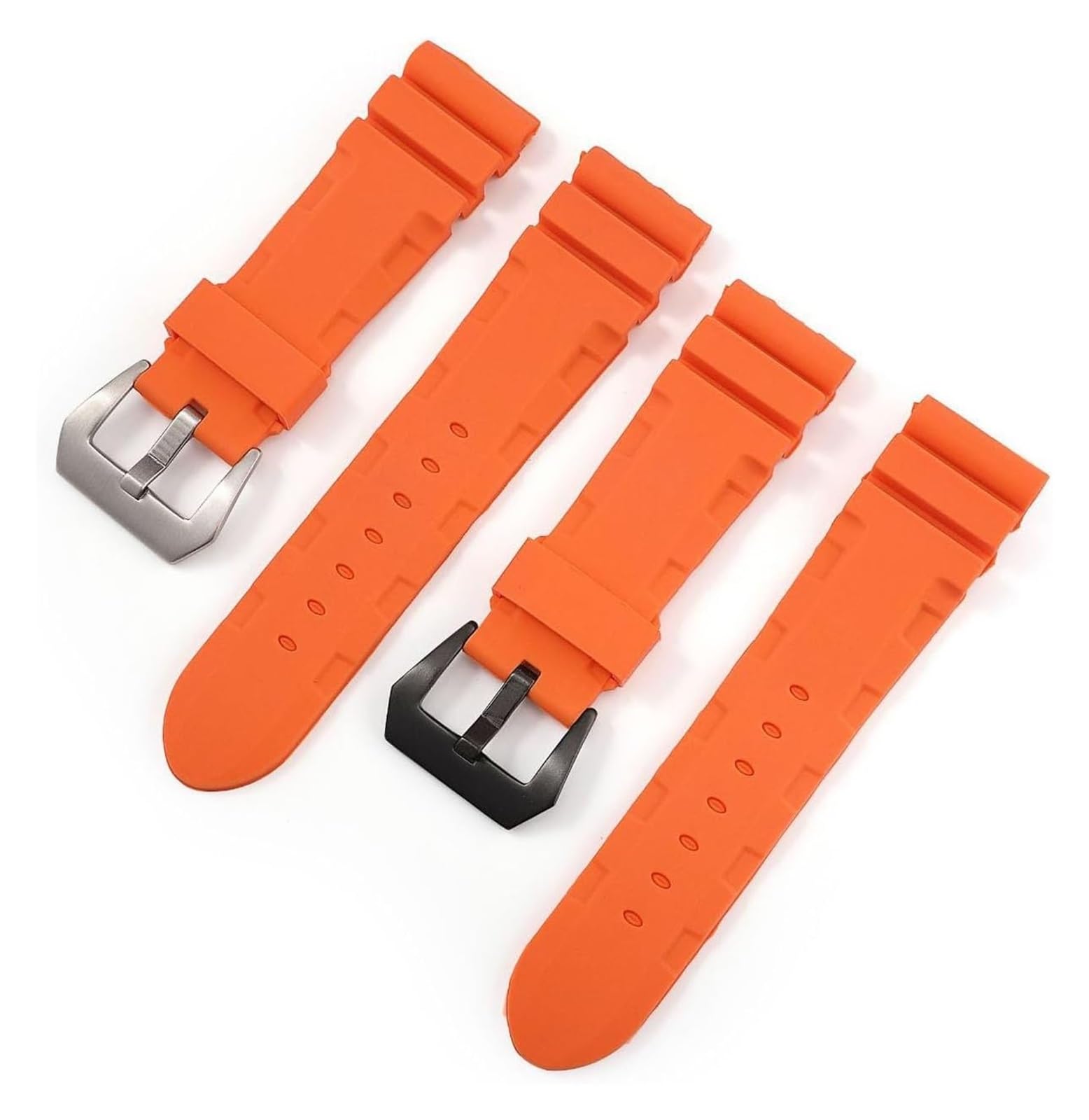 Bracelets en silicone avec boucle en acier inoxyda Bracelet en Silicone Bracelet en caoutchouc 22mm 24mm Bracelet de remplacement souple Sport Bracelet de montre en Silicone bandes Bracelet