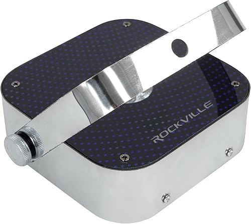 Miniatura 4 de (3) Rockville Mini RF1 RGBWA+ DJParty LED luces de lavado (acero inoxidable) + controles remotos RF