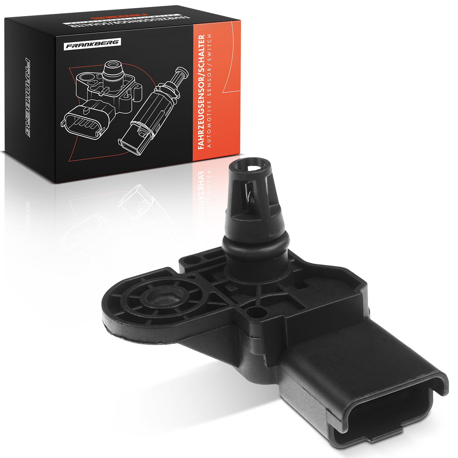 Frankberg 1x Capteur de pression d'admission Compatible avec M.ini R56 C.ooper S 2006-2010 M.ini R57 C.ooper S 2009-2010 207 WA WC 2006-2011 C4 LA UA C5 III RD DS3 SA Remplacer# 13627535069