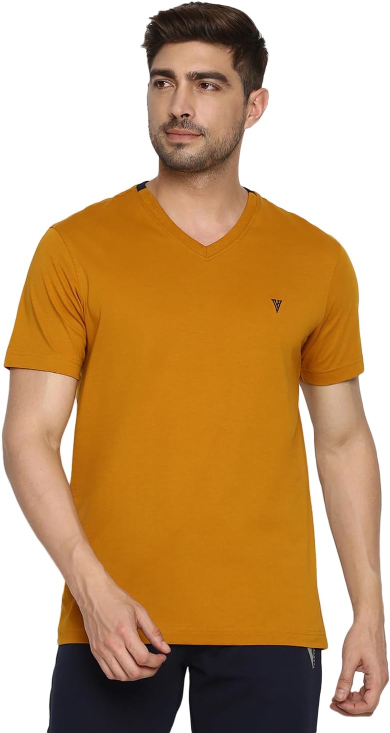 Van Heusen Men's Cotton Regular Fit T-Shirt