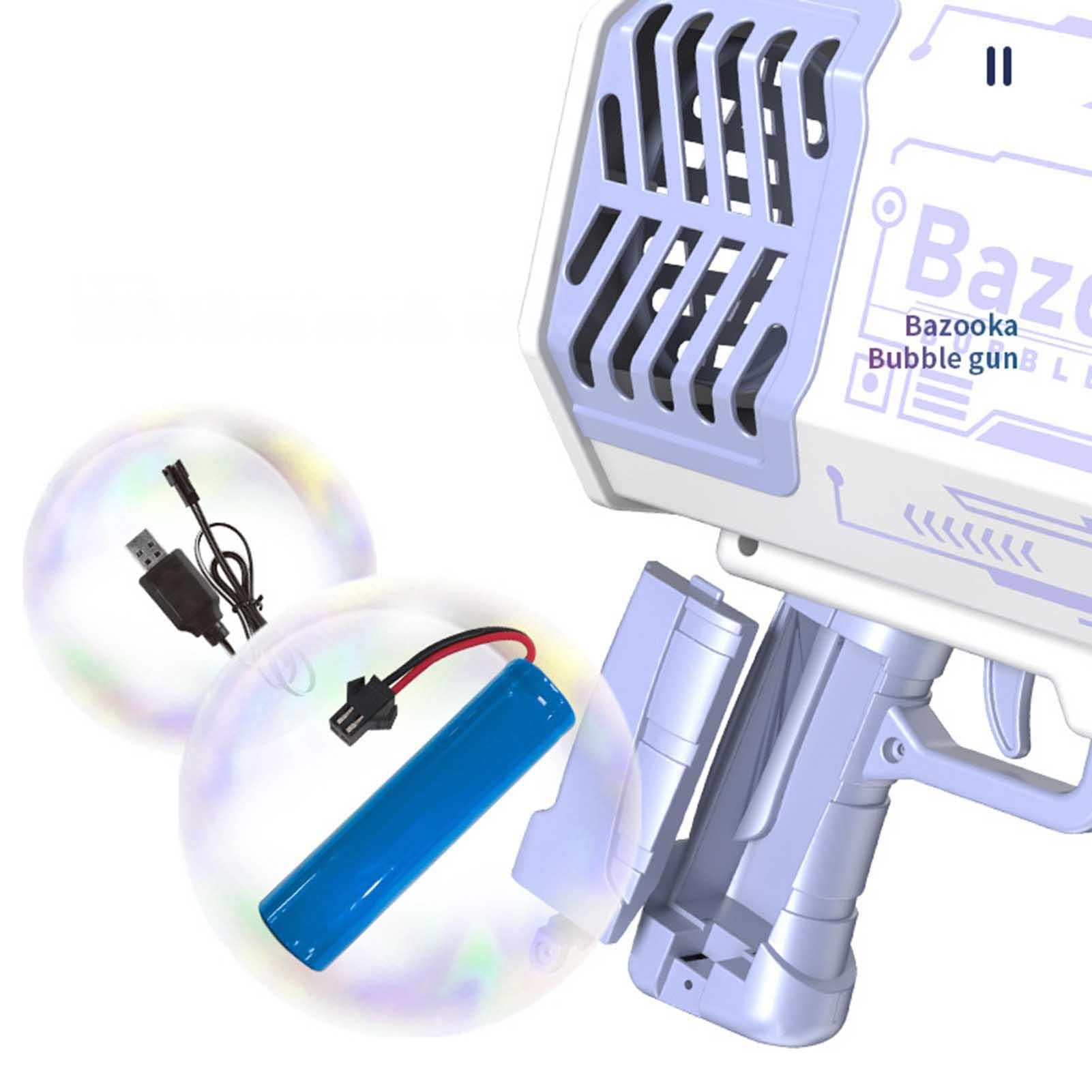 Amazon | SAEYZ バブルマシーン シャボン玉 キッズバブルガン 2