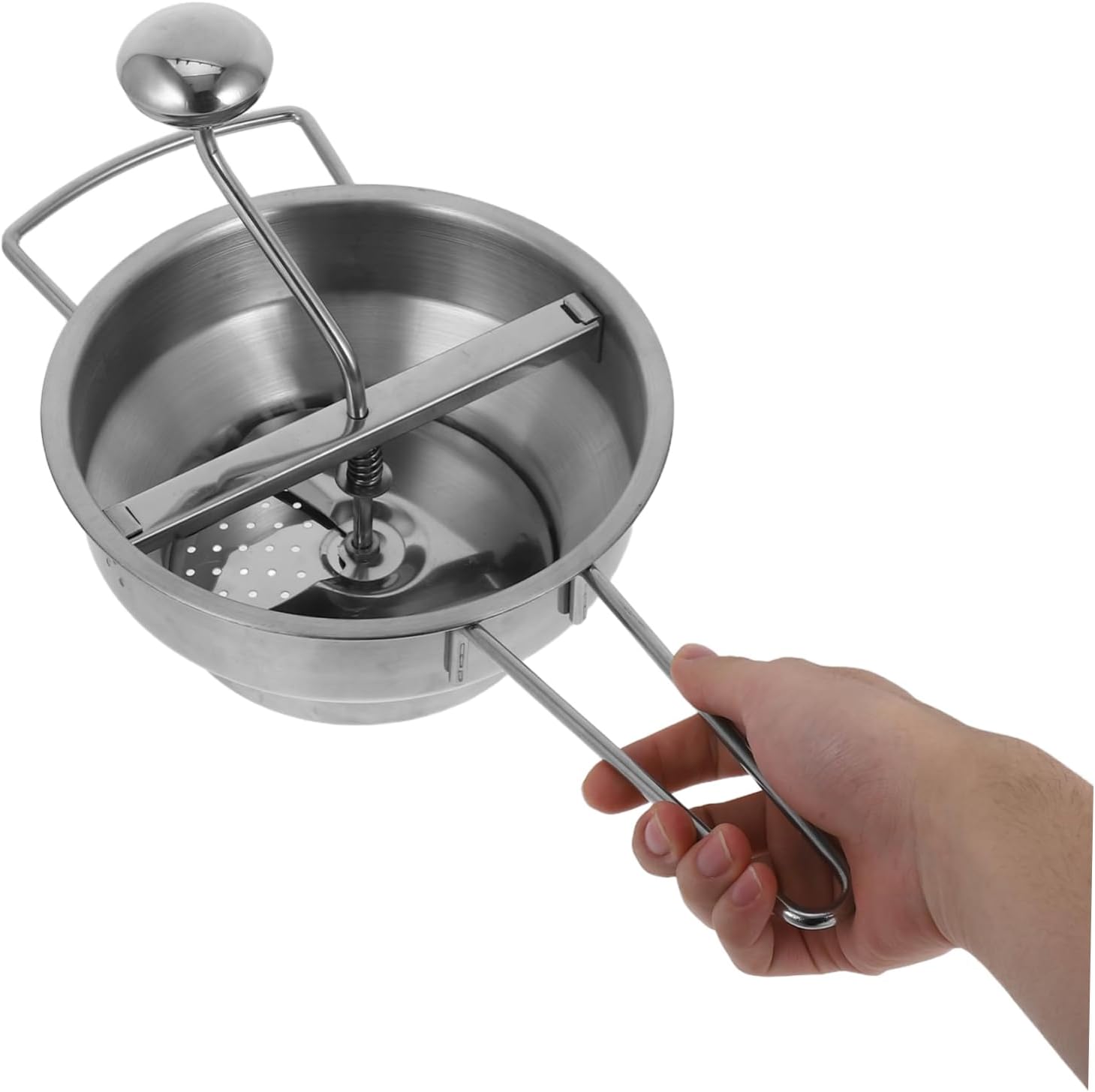 ABOOFAN Compact Stainless Steel Masher for Mashed Potatoes Ideal for Kitchen Portable for On-the-go