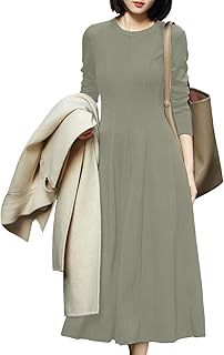 イノ ロングワンピース レディース ドレス スリム ストレッチ 細身 ハイウエスト 着瘦せ 长袖 可愛い きれい おしゃれ 普段着 カジュアル オフィス 通勤 パーティー 結婚式 春 秋