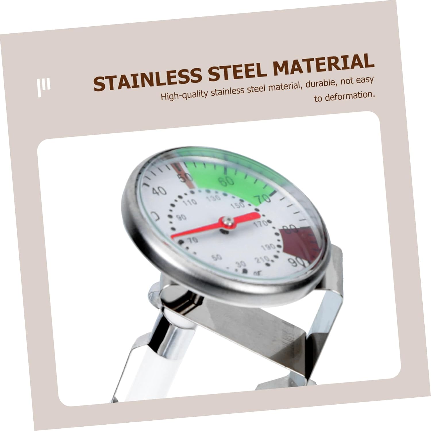 Kitchen Food Thermometer with Probe Clip Stainless Steel 0-100c