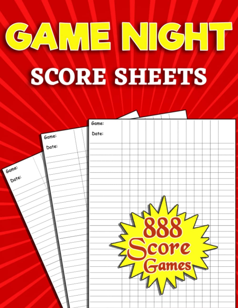 Sponsored Ad - Game Night Score Pads: 130 Large Score Keeping Journal Notebook | Simple Gaming Log For Many Family Games | Blank Score Sheets Allow You To Determine Players, Rounds, Layout and Tracking