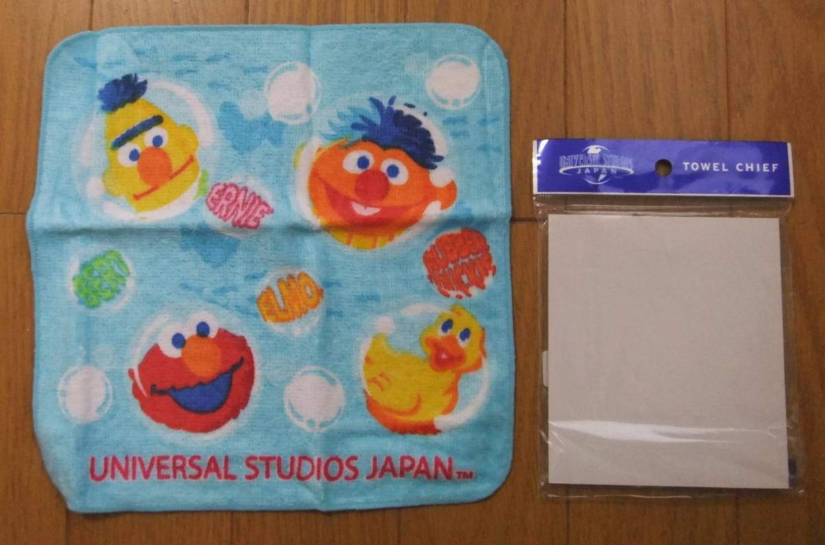 Amazon.co.jp: エルモ ガーゼタオルハンカチ 2枚セット USJ セサミ