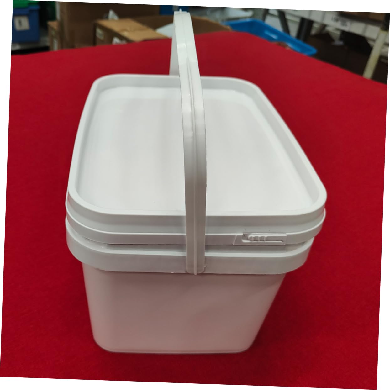 Mipcase Data [ Secchio Per Pittura in Plastica Pp Da 10 Litri Con Manico e Coperchio, Contenitore Per Vernice Portatile Bianco, Secchio Di Vernice Vuoto Per Uso Domestico e Outdoor