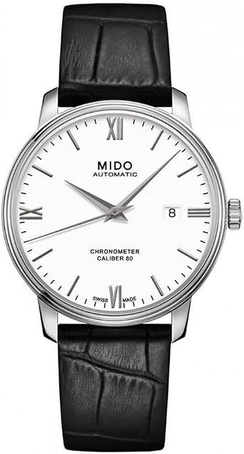 MIDO Baroncelli Chronometer Silicon Gent - Swiss Automatic Watch for Men - White Dial - Case 40mm - M0274081601800