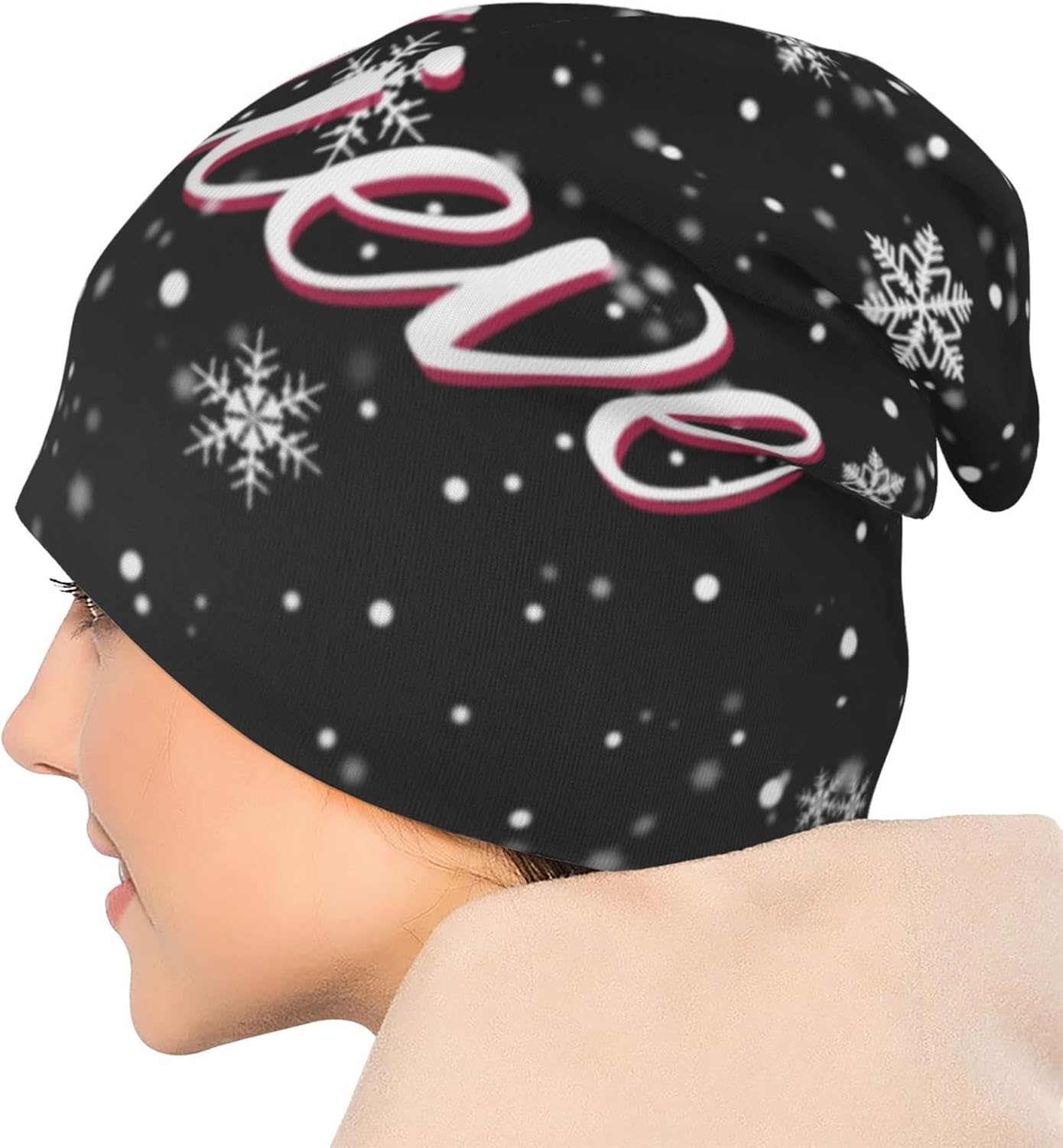 LAIPUTER Holiday Beanie Standard Closed Chemo Knitted Hats Baggy Slouchy Skull Cap Cancer Headwear for Women Men - Image 6