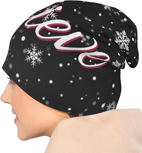 Miniatura 6 de LAIPUTER Gorro de punto de quimioterapia cerrado estándar, holgado, holgado, con calavera, para mujeres y hombres