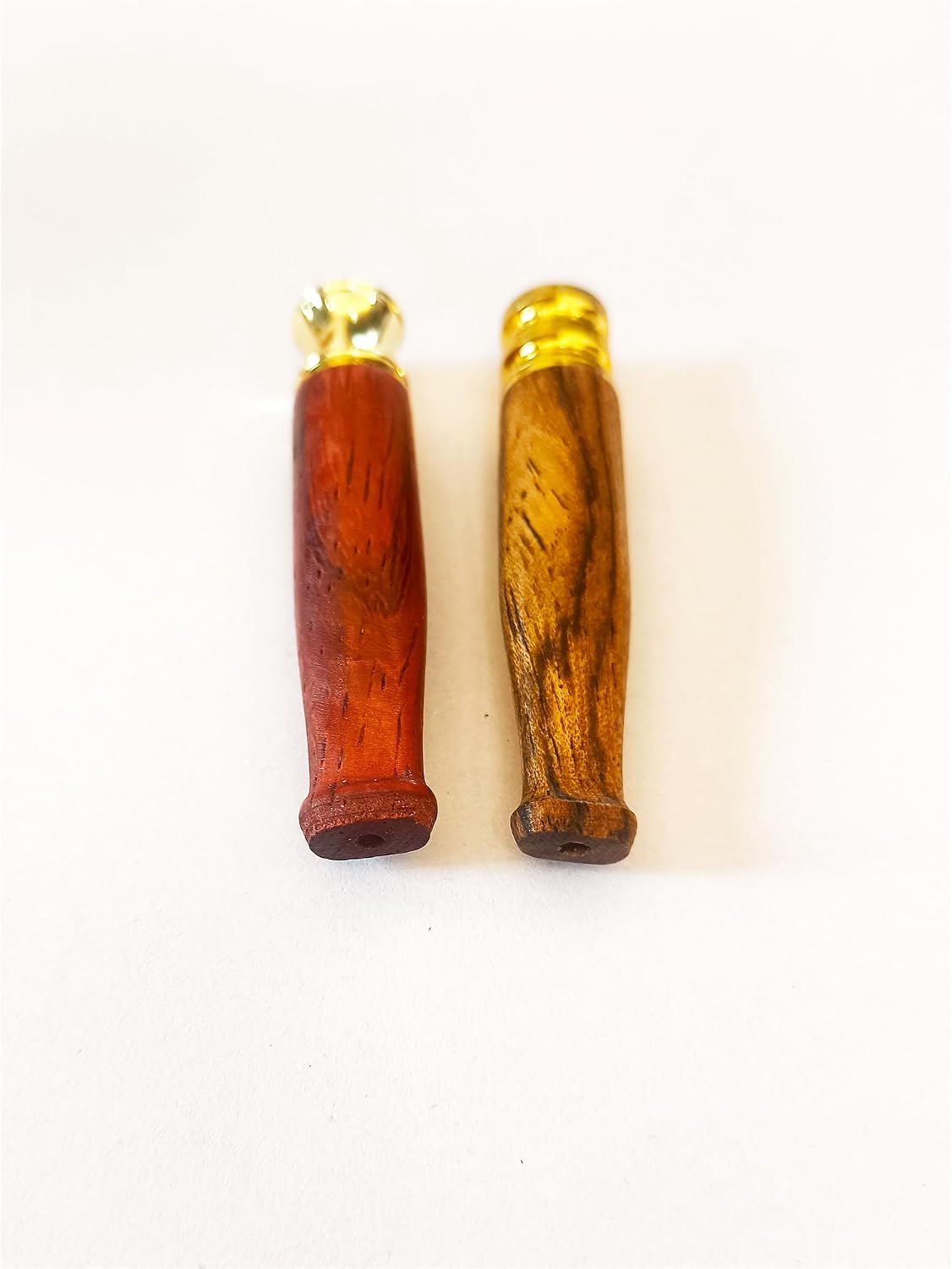 Wooden Cigarette Holder With Metal Interface Set of 2 Handmade from Natural Wood Portable Reusable Regular Cigarette Holder