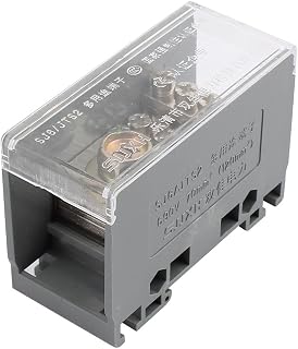 IIVVERR 1 Input 8 Output 2 Positions 4 Rows 690V Wire Terminal Block Gray (1 Entrada 8 Salida 2 Posiciones 4 Filas 690 V Bloque de terminales de Cable Gris