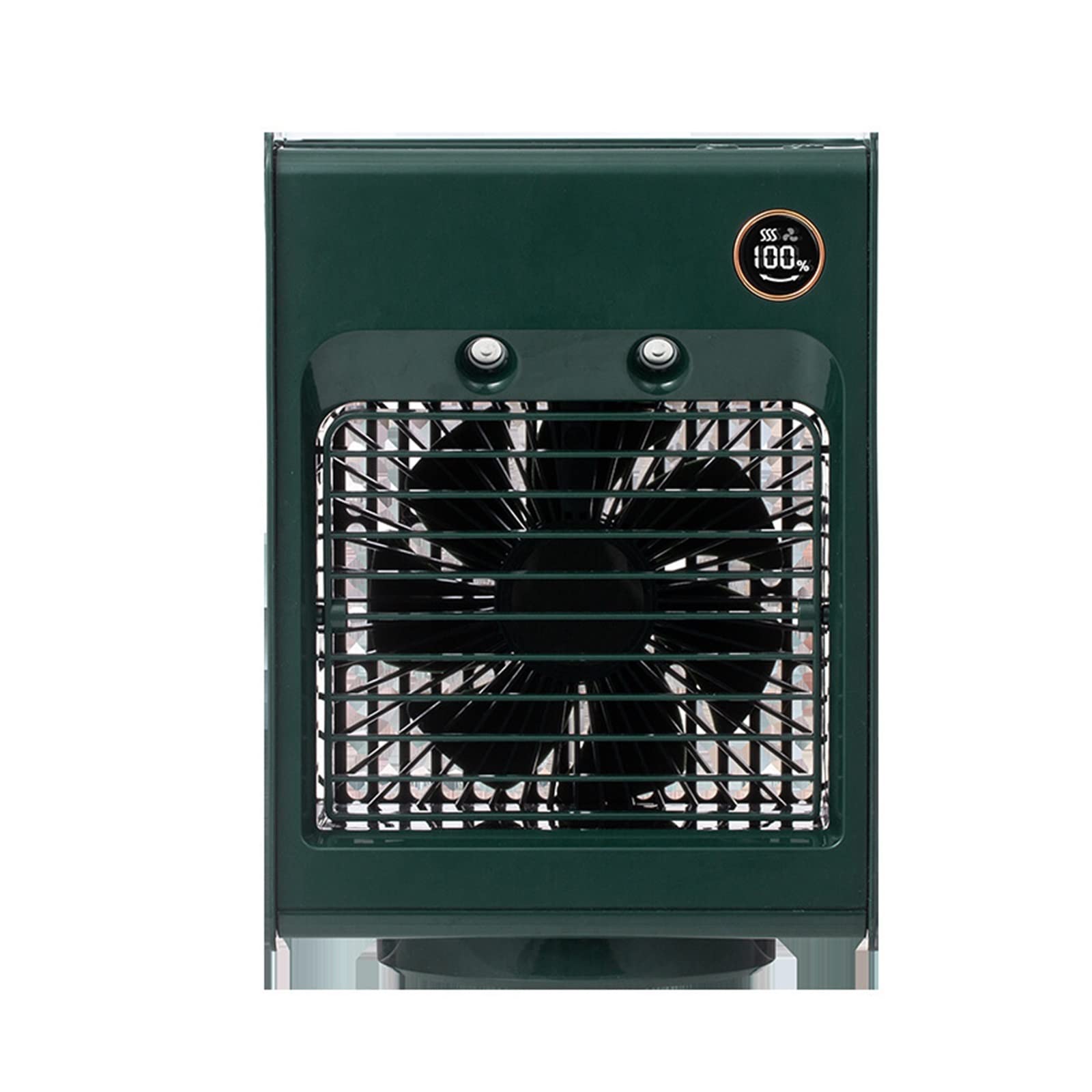 Cczrd Green Mini Portable Air Conditioner Fan Humidifier 120°Rotation Personal Desktop Usb Cooling Cooler With Light Airflow Comfort Refreshing Breeze(Green)