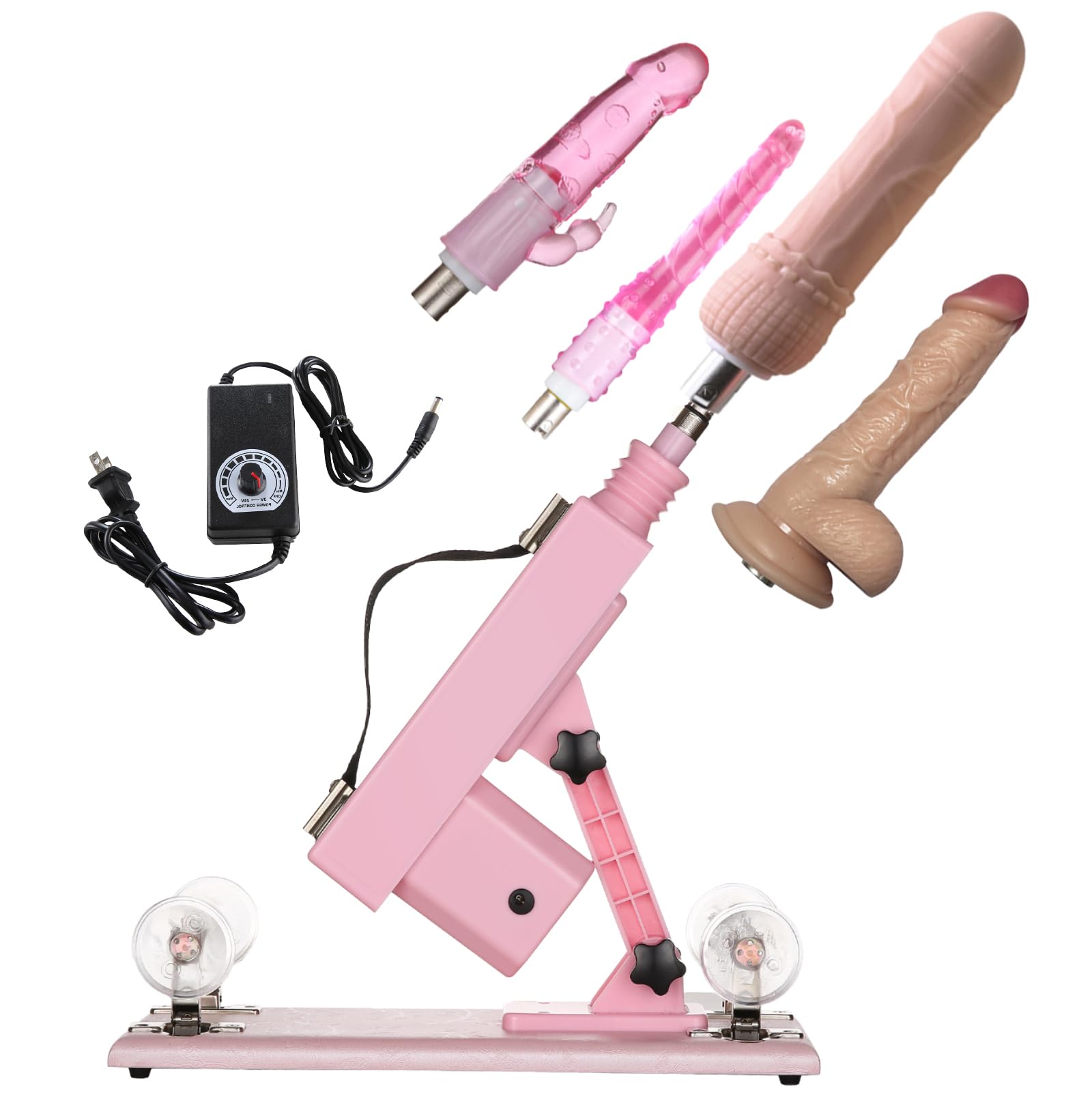 Máquina Sexual Automática con 4 Consoladores Telescópicos - Dispositivo Erótico de Inserción Automática para Adultos - Juguete Sexual Avanzado con Función de Movimiento