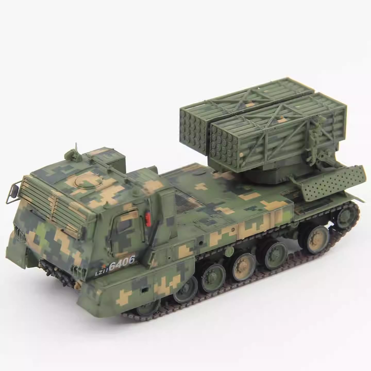 UNISTAR PHZ11 Self-Propelled Multiple Rocket Launcher Diecast ABS Armor Model;1:72 Scale;Military Camouflage New in Stock