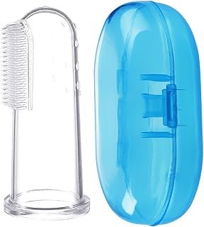 Looklike® Silicone Baby Finger Manual Toothbrush, Great For Massaging & Cleaning Gums, Bpa-Free, Use Soft Brush For Kids & New Born Baby, Kids Finger Toothbrushes Pack Of 1 (Clear)-picture-31