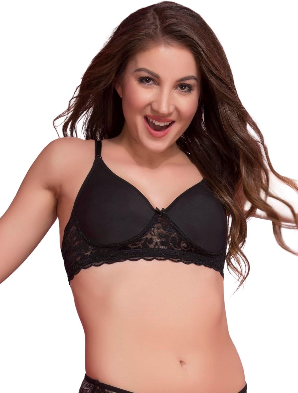 CloviaWomen's Cotton Rich Non-Wired Spacer Cup T-Shirt Bra