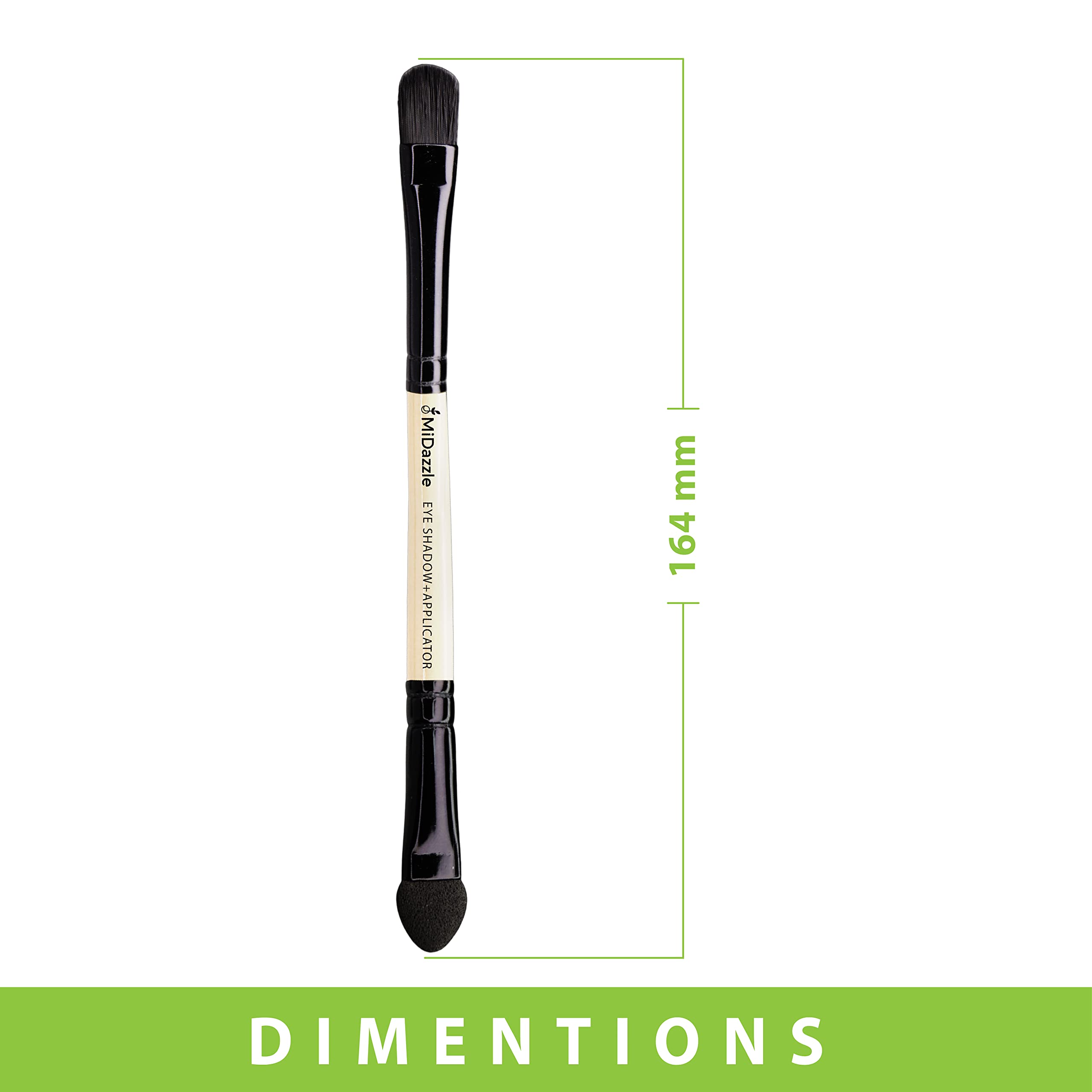 Omidazzle Midazzle Premium Wooden 2 In 1 Eye Shadow And Eye Applicator Brush (Mimb00514) 2